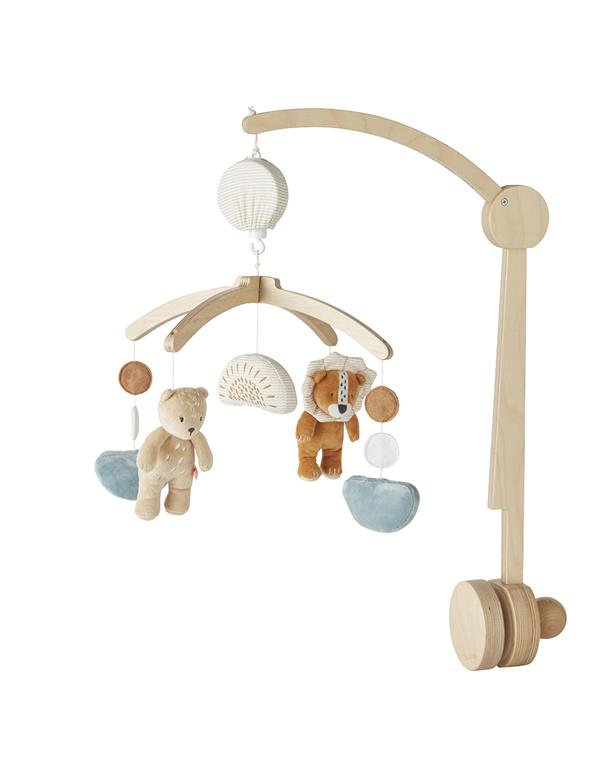 Mobile musical  en bois bébé