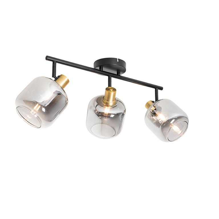 Spot plafond en verre gris
