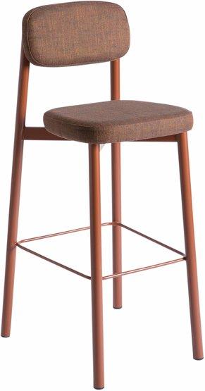 Chaise de bar rouge brique 75 cm Residence - Kann Design