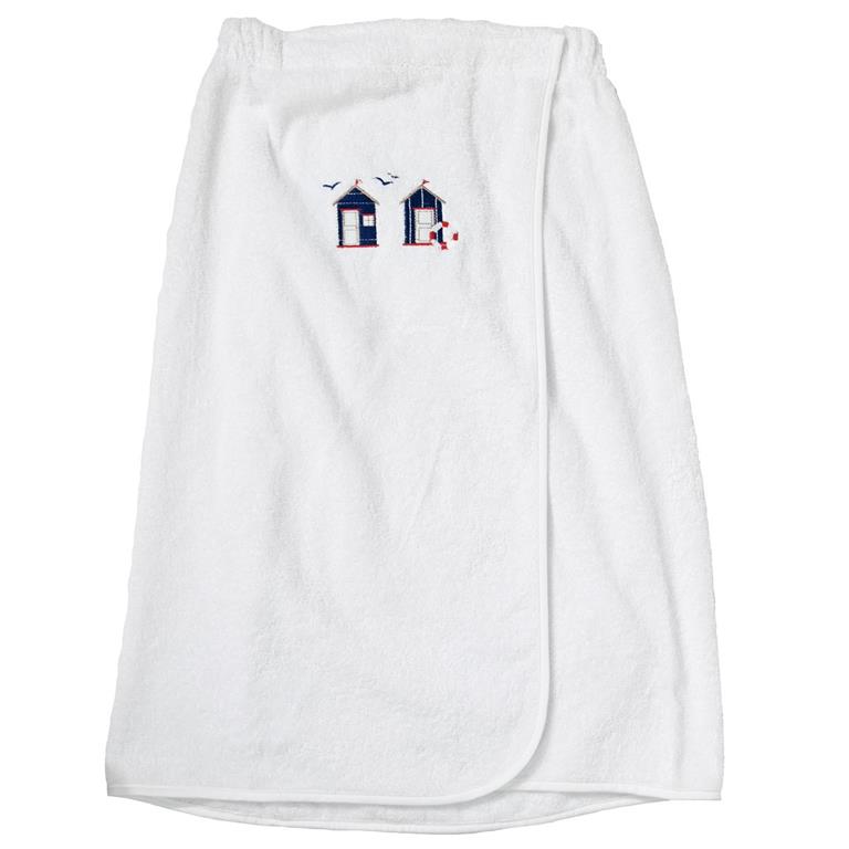 Paréo de bain en coton Blanc Taille unique