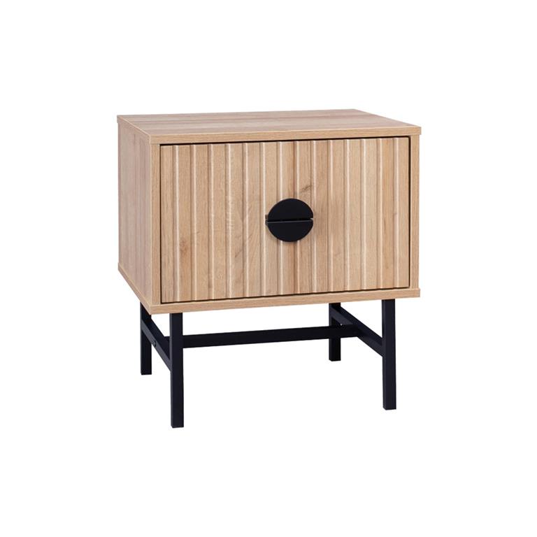 Table de chevet effet chêne