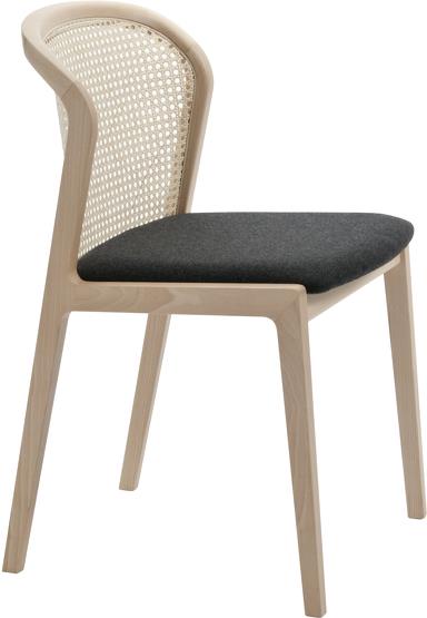 Chaise blanche et noire Vienna - Colé Italian Design Label