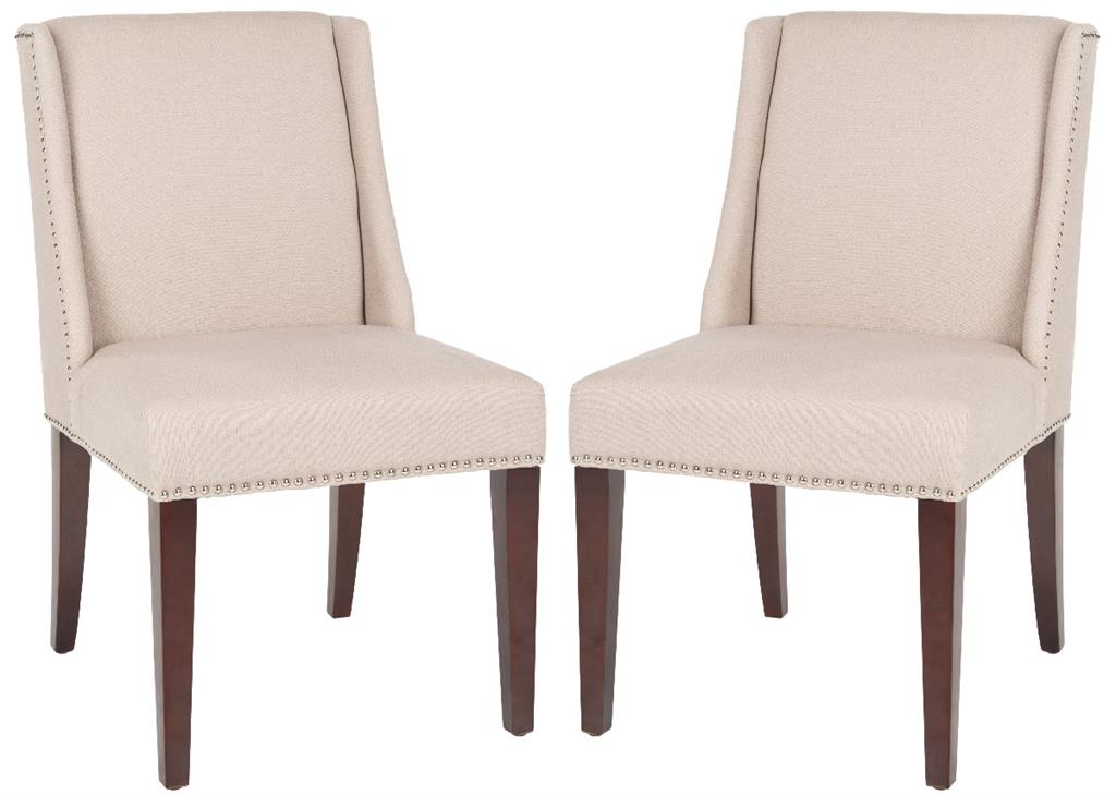 Lot de 2 Chaises de salle à manger en Bois de bouleau Beige