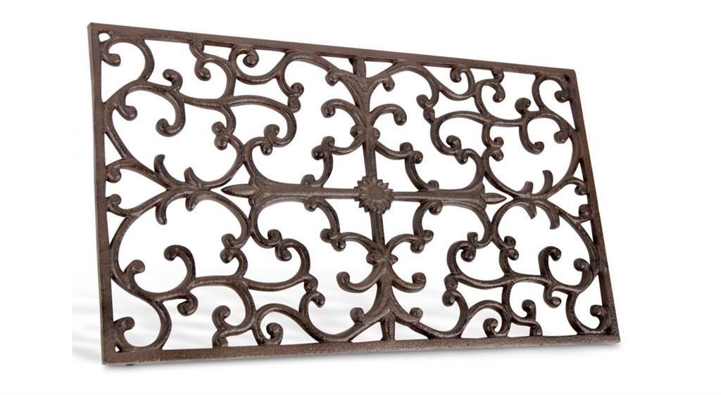 Paillasson rectangulaire fonte marron