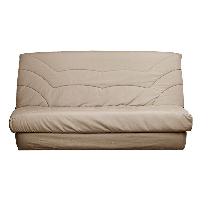 Housse de clic-clac en coton recyclé Lin 130 x 190 cm