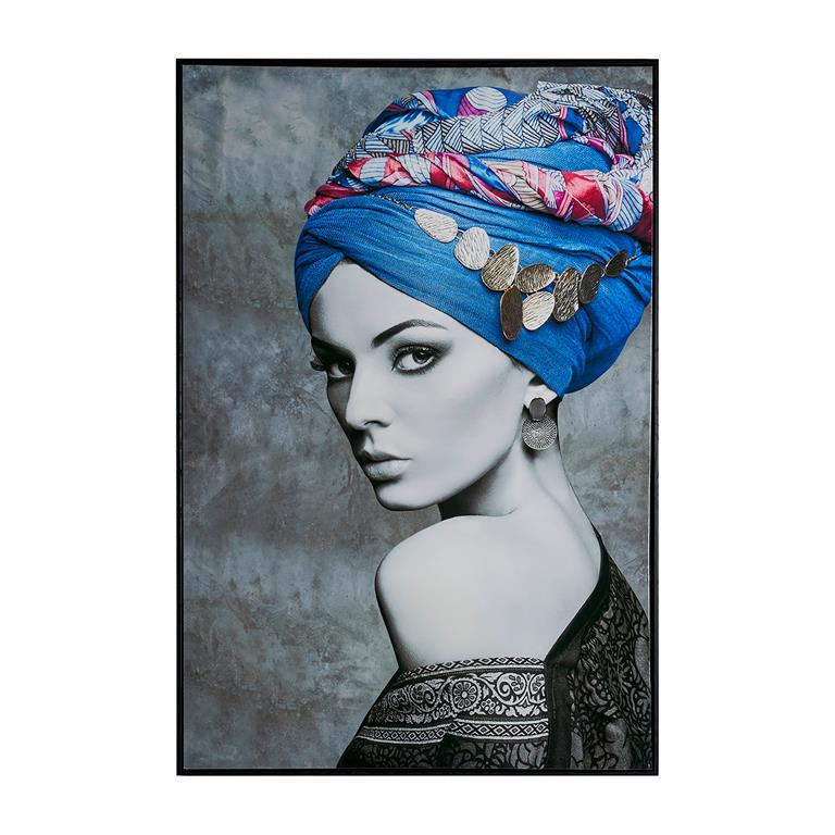 Toile en toile imprimée nuances de gris 82x4x122 cm - lot de 4