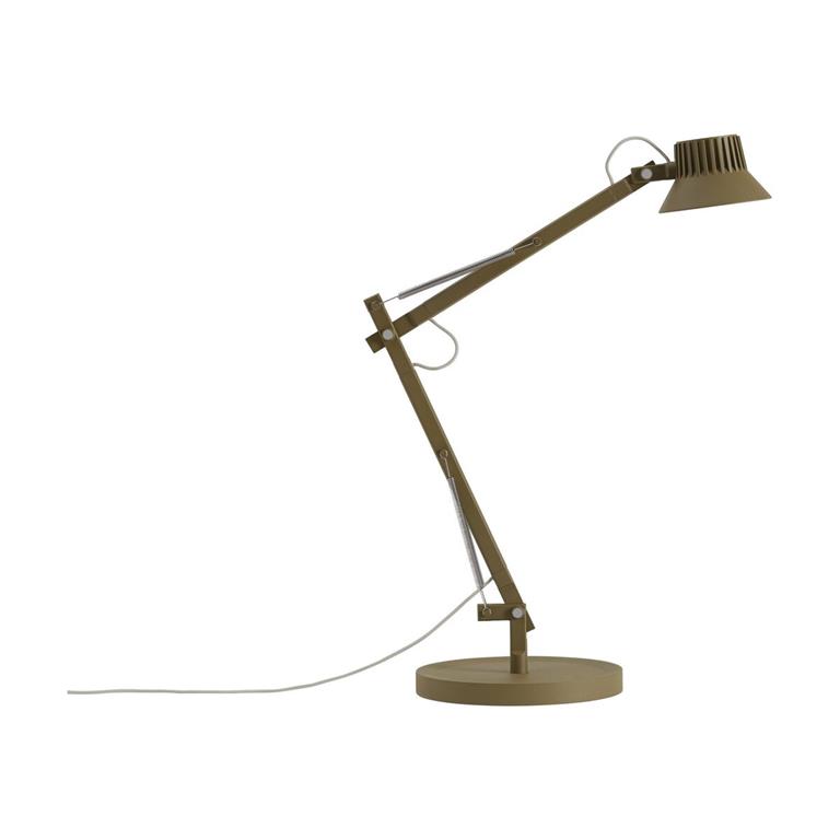 Lampe de bureau en métal vert brun 39x19x40cm Dedicate - Muuto