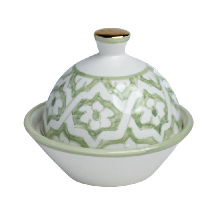 Boîte à délice en céramique vert