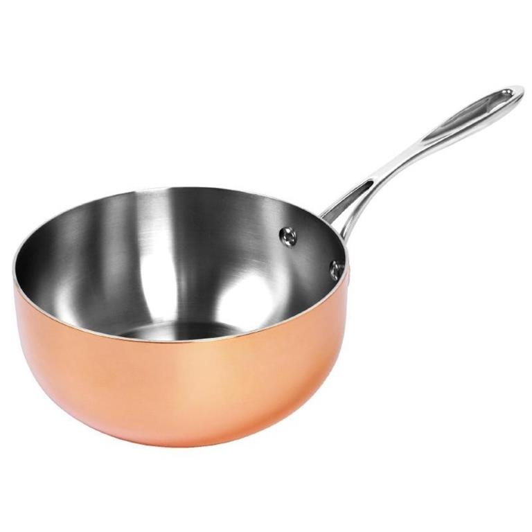 Sauteuse conique triple épaisseur en cuivre vogue tri wall 200 mm