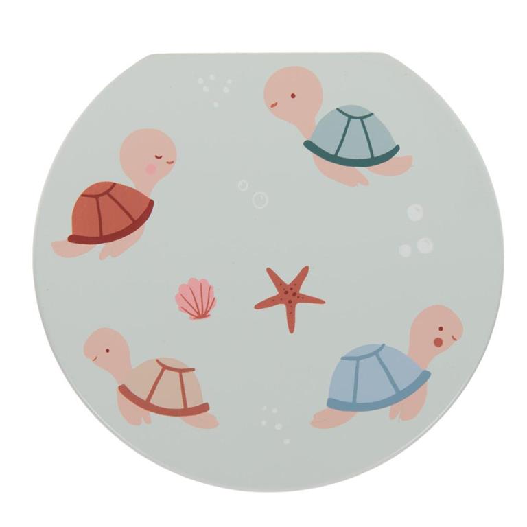 Boite à dents de lait   bleu en bois