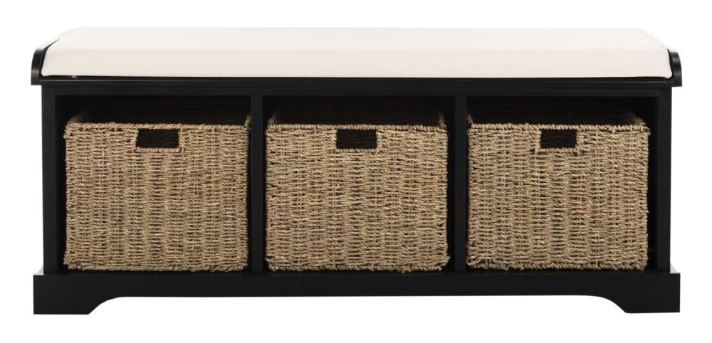 Banc en bois de pin noir