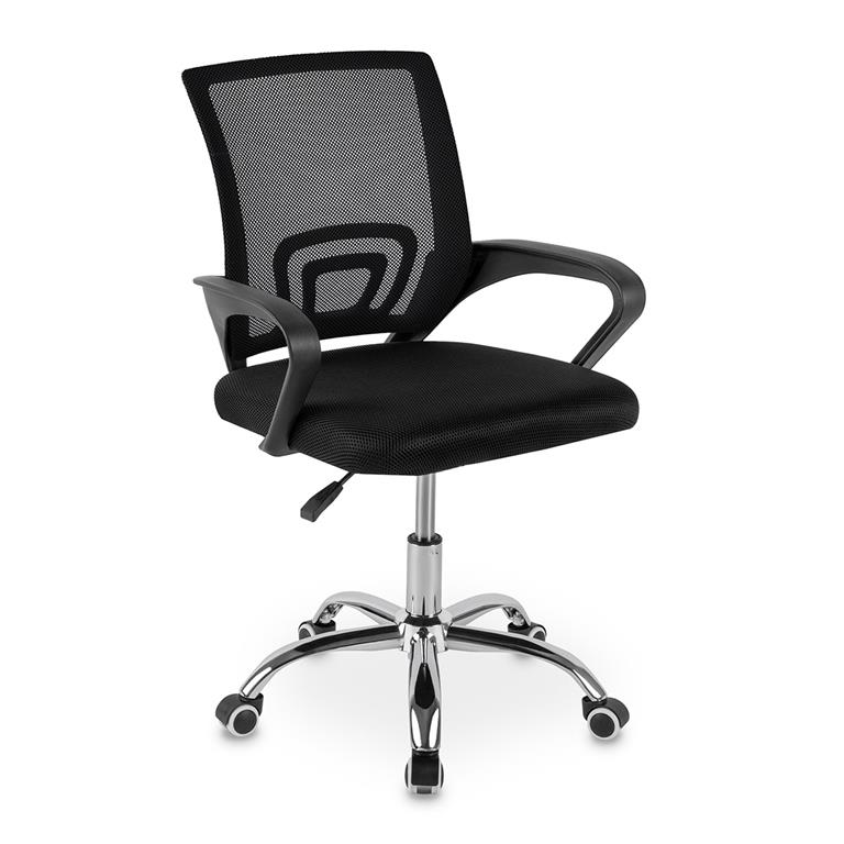 Chaise de bureau avec support lombaire noir