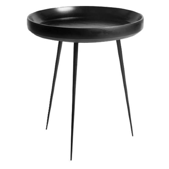 Table basse en bois noire M Bowl - Mater