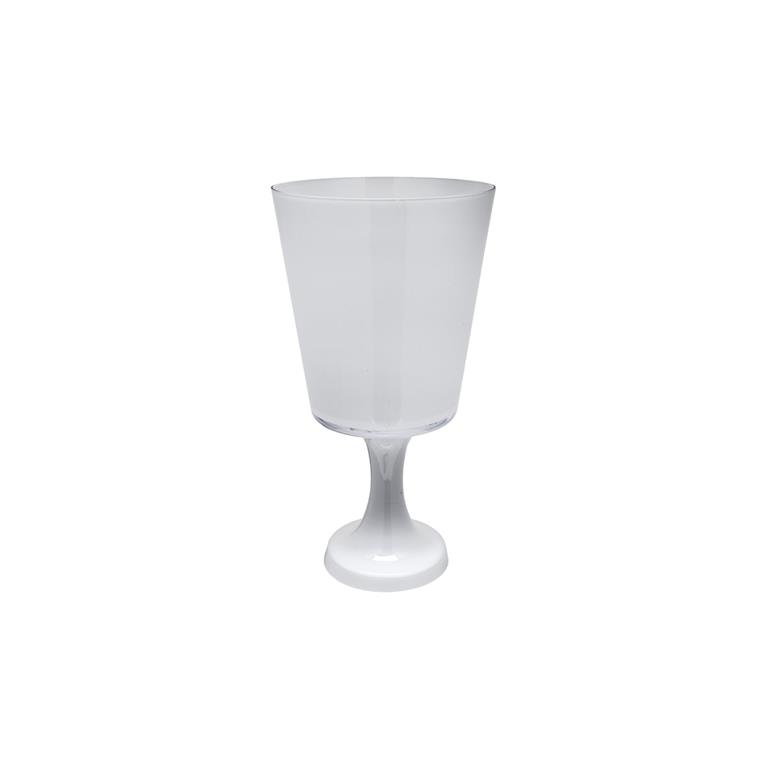 Vase à pied en verre H40