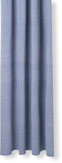Rideau de douche en coton bleu 160 x 205 cm Chambray - Ferm Living