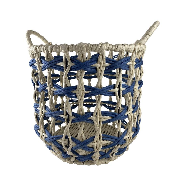 Panier bleu en végétale