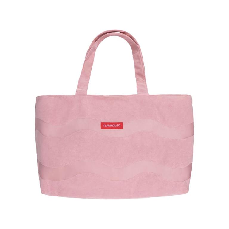 Sac de voyage polyester ondulé rose