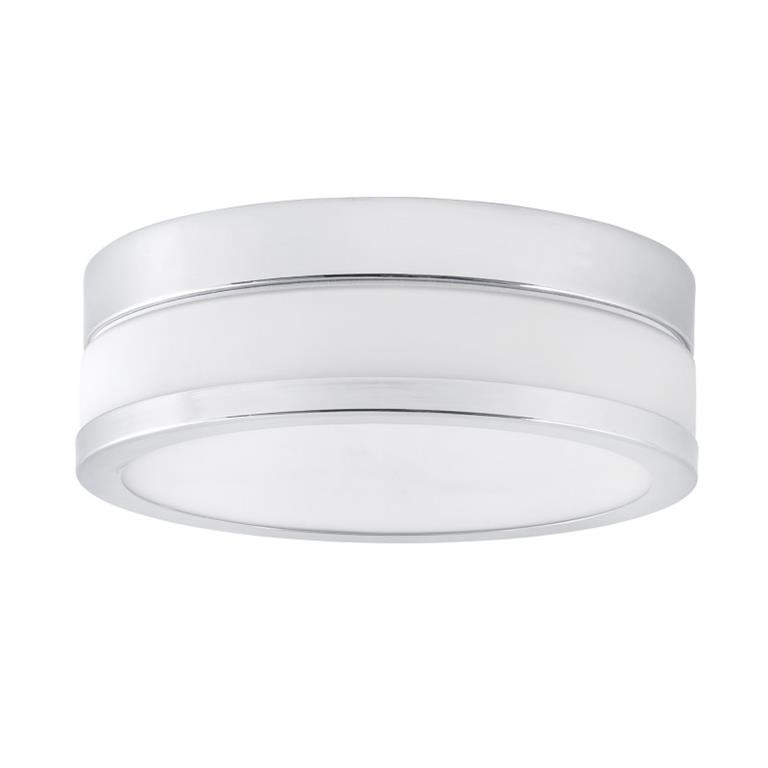 Plafonnier LED Acier  Argenté 23x23x7 CM
