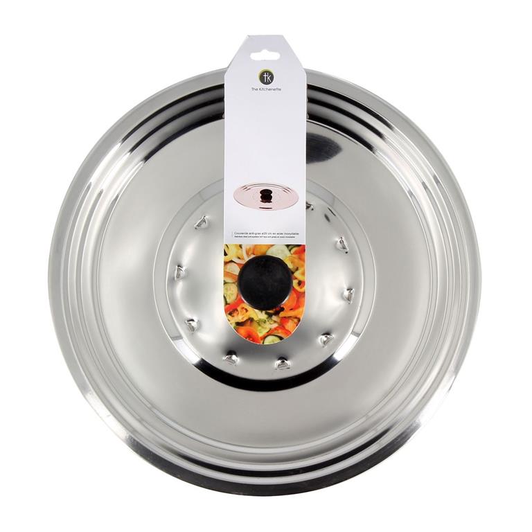 Couvercle anti-gras en inox 30cm