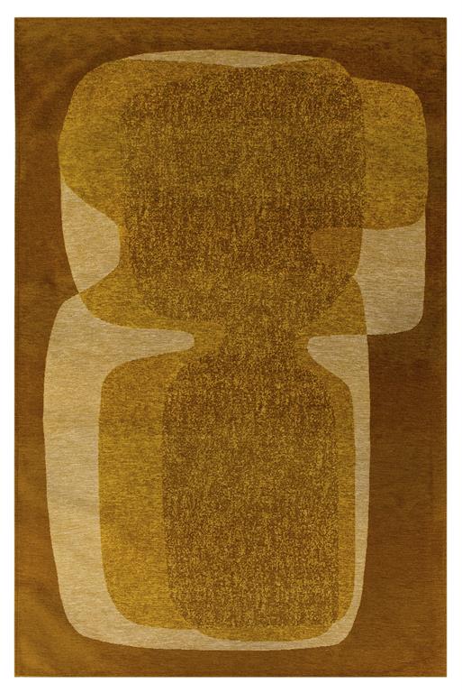 Tapis de salon moderne tissé plat marron 240x340 cm