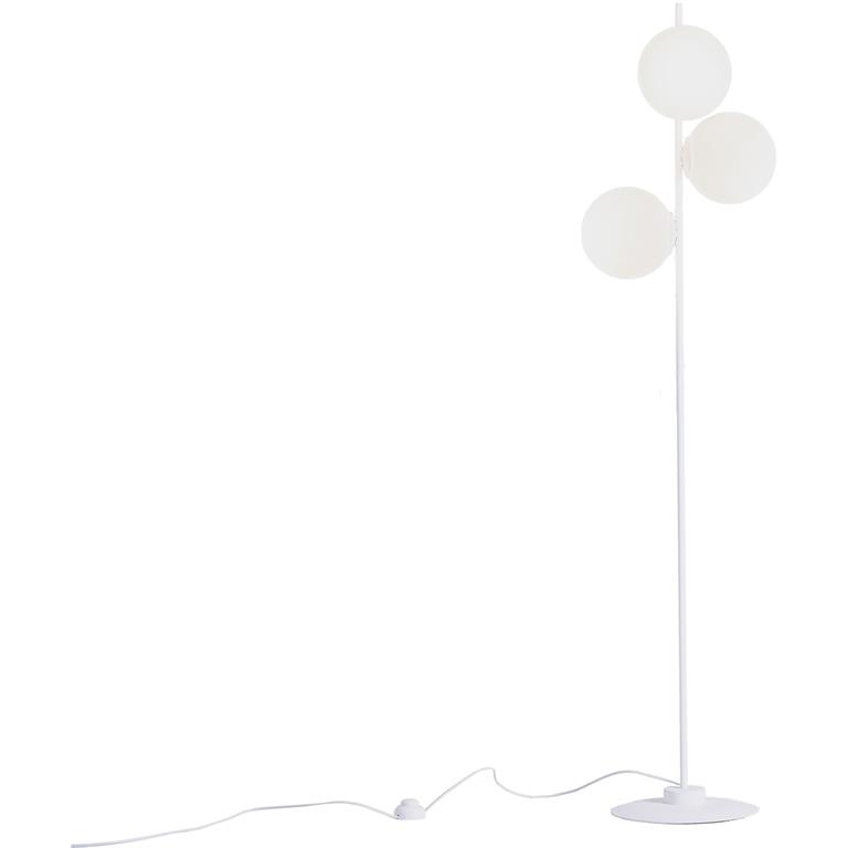 Lampadaire Acier Blanc 22x42x155 cm