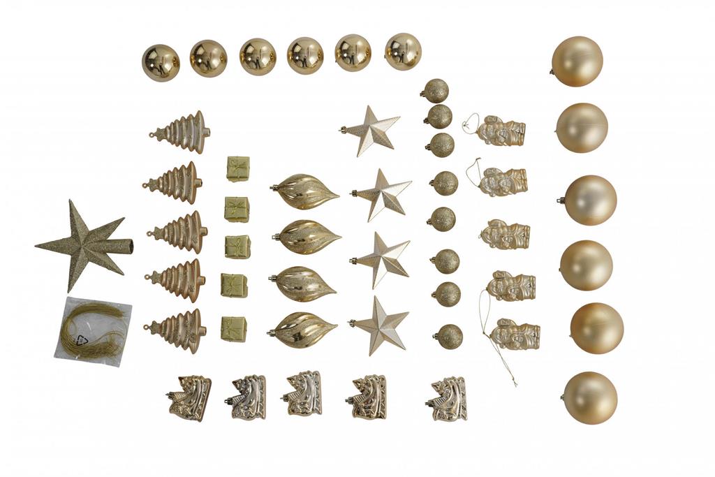 Décoration de Noël or 32x19 cm