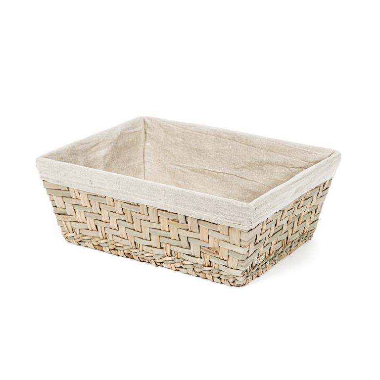 Panier de rangement en jonc de mer 43