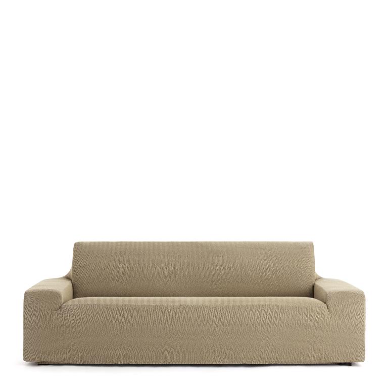 Housse de canapé 2 places extensible beige 140 * 200 cm