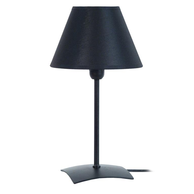 Lampe de chevet métal noir