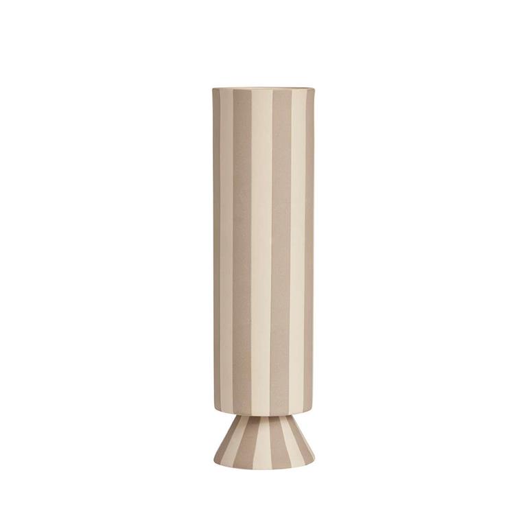 Vase gris en grès Ø8