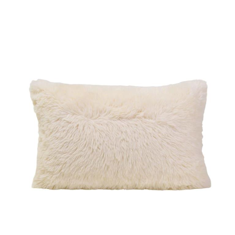 Housse de coussin en polyester ecru 40x60 cm