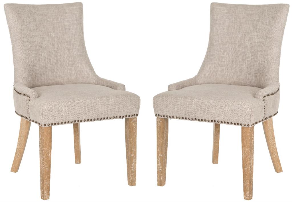 Ensemble de 2 chaises de salle a manger en bois de bouleau gris