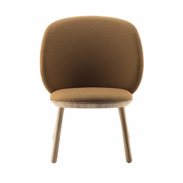 Fauteuil en tissu jaune Naïve - EMKO