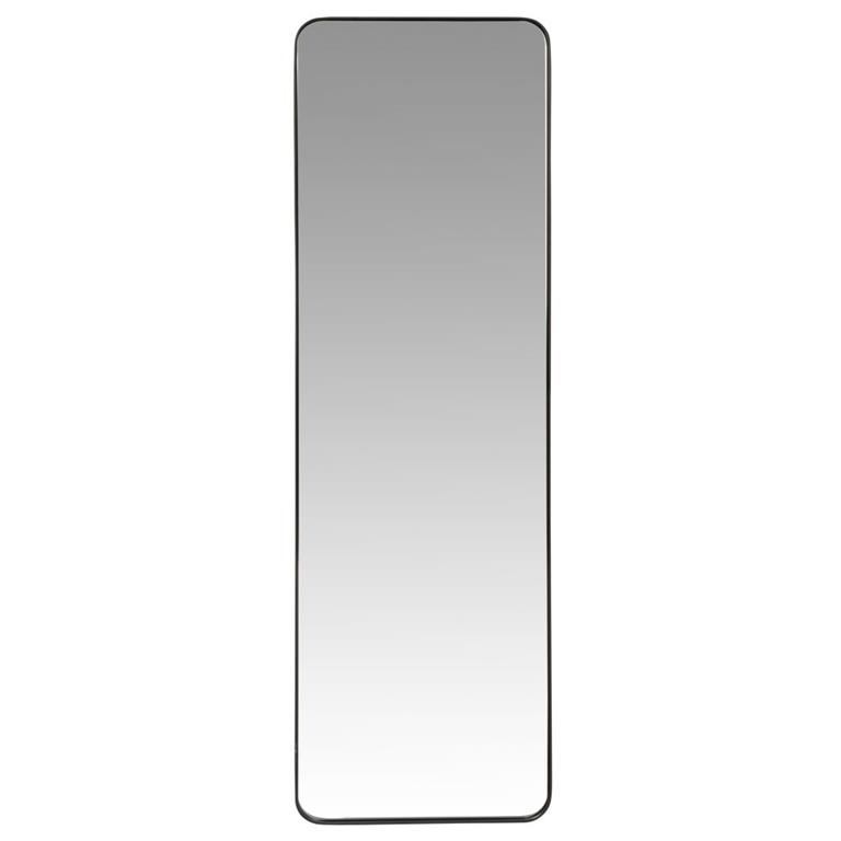 Miroir rectangulaire en métal noir 39x129