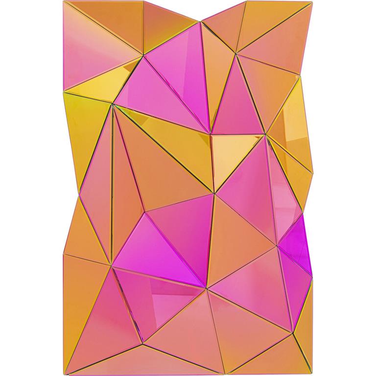 Miroir prismes multicolore 120x80