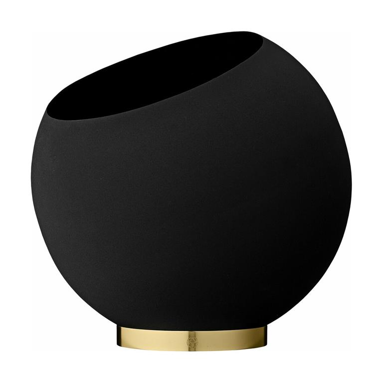 Pot de fleur noir S Globe - AYTM