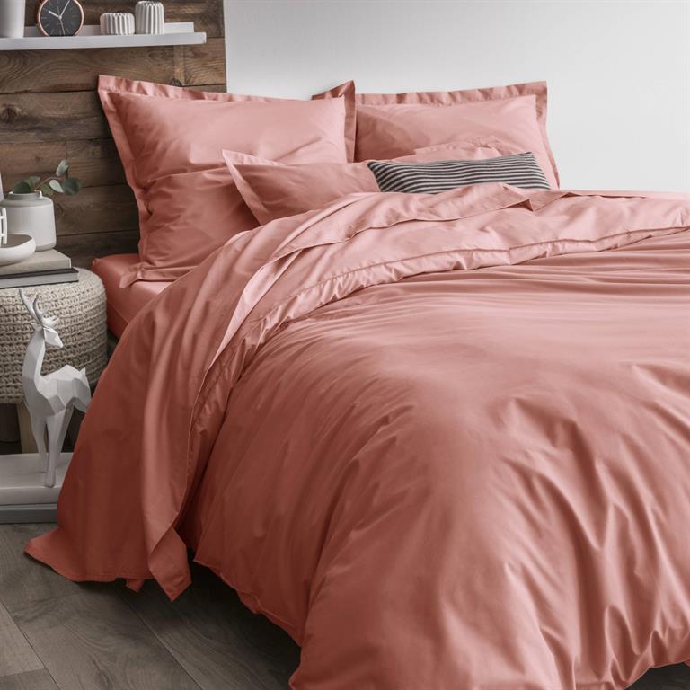 Housse de couette en coton Bio rose des sables 260 x 240 cm