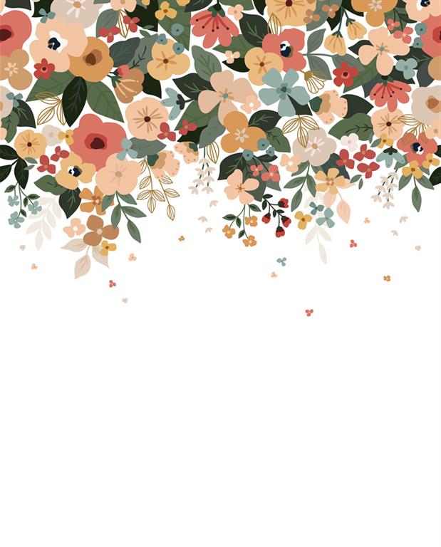 Fresque murale Lush Flowers 