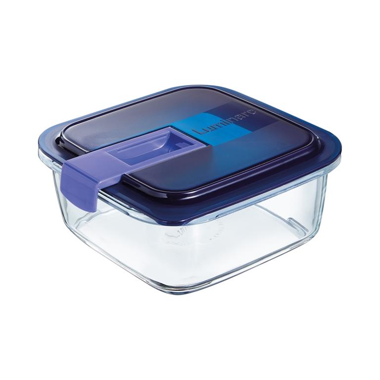 Boîte carrée bleue 76cl