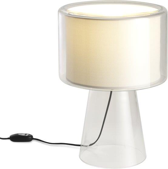 Lampe de bureau en verre soufflé beige 53cm Mercer - Marset