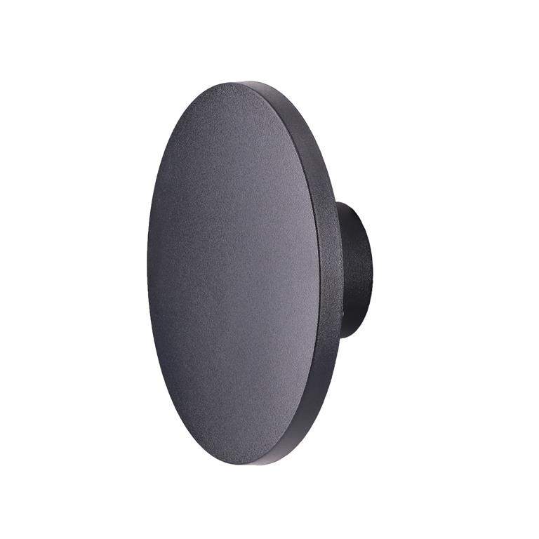 Applique d'extérieur LED en plastique noire