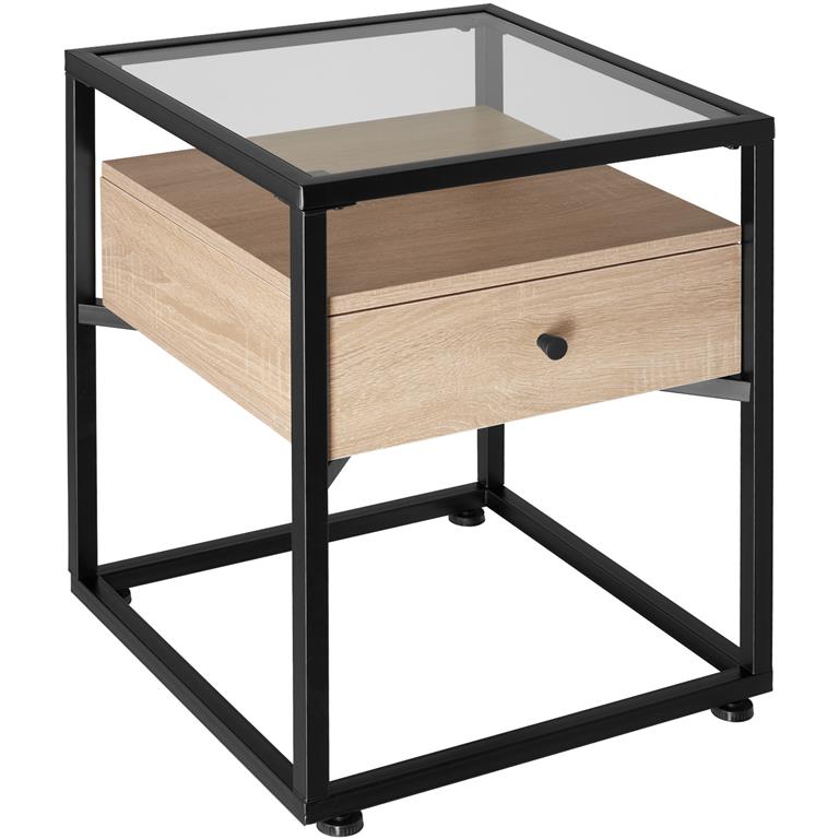 Table de chevet Style industriel 43 x 45 x 545 cm Bois clair