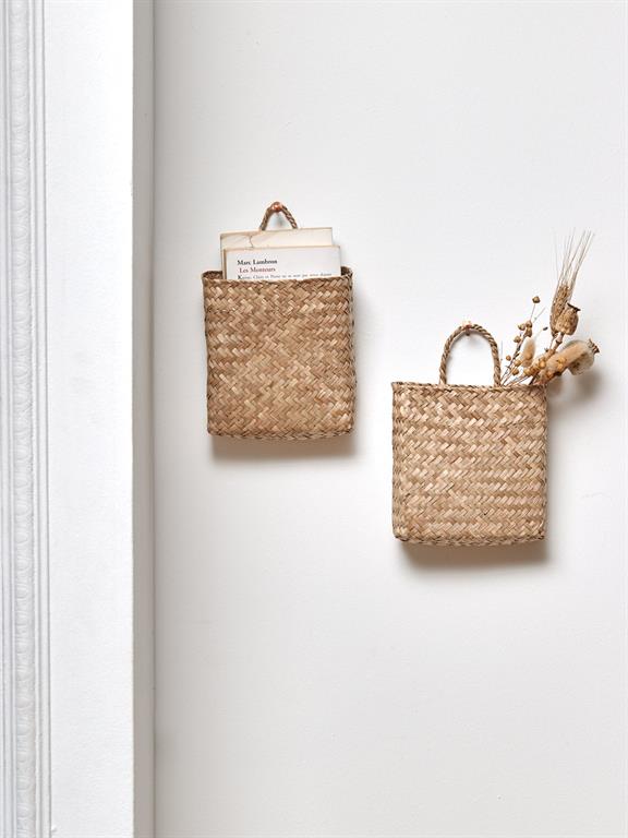 Panier à suspendre en rotin par lot de 2