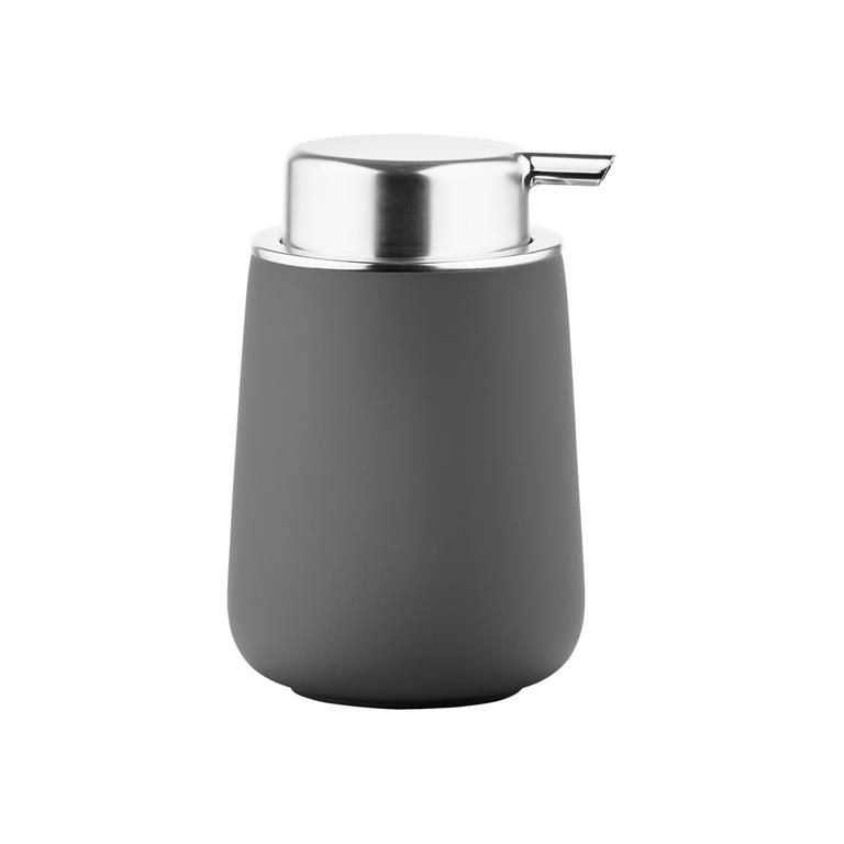 Distributeur de savon en porcelaine gris