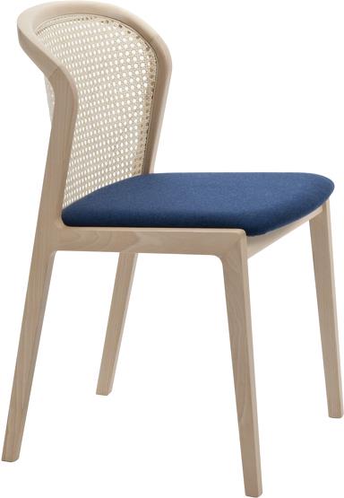 Chaise blanche et bleue Vienna - Colé Italian Design Label