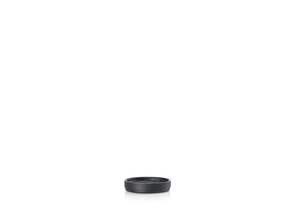 Porte-savon en aluminium/ABS noir
