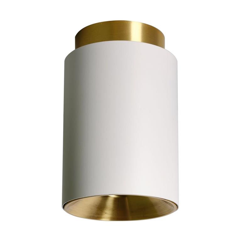 Plafonnier en acier finition blanc mat 8