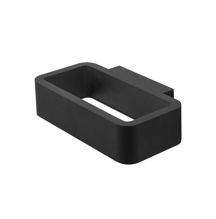 Applique d'extérieur LED en métal noir