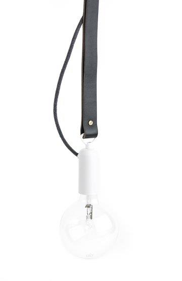 Suspension en cuir noir Cron - Kolorowe Kable