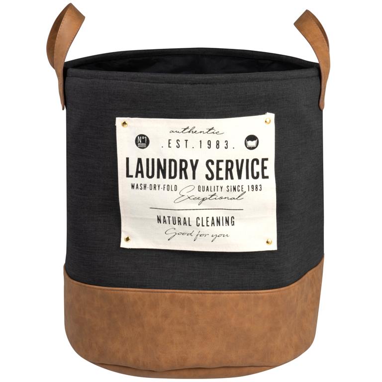 Panier à linge noir